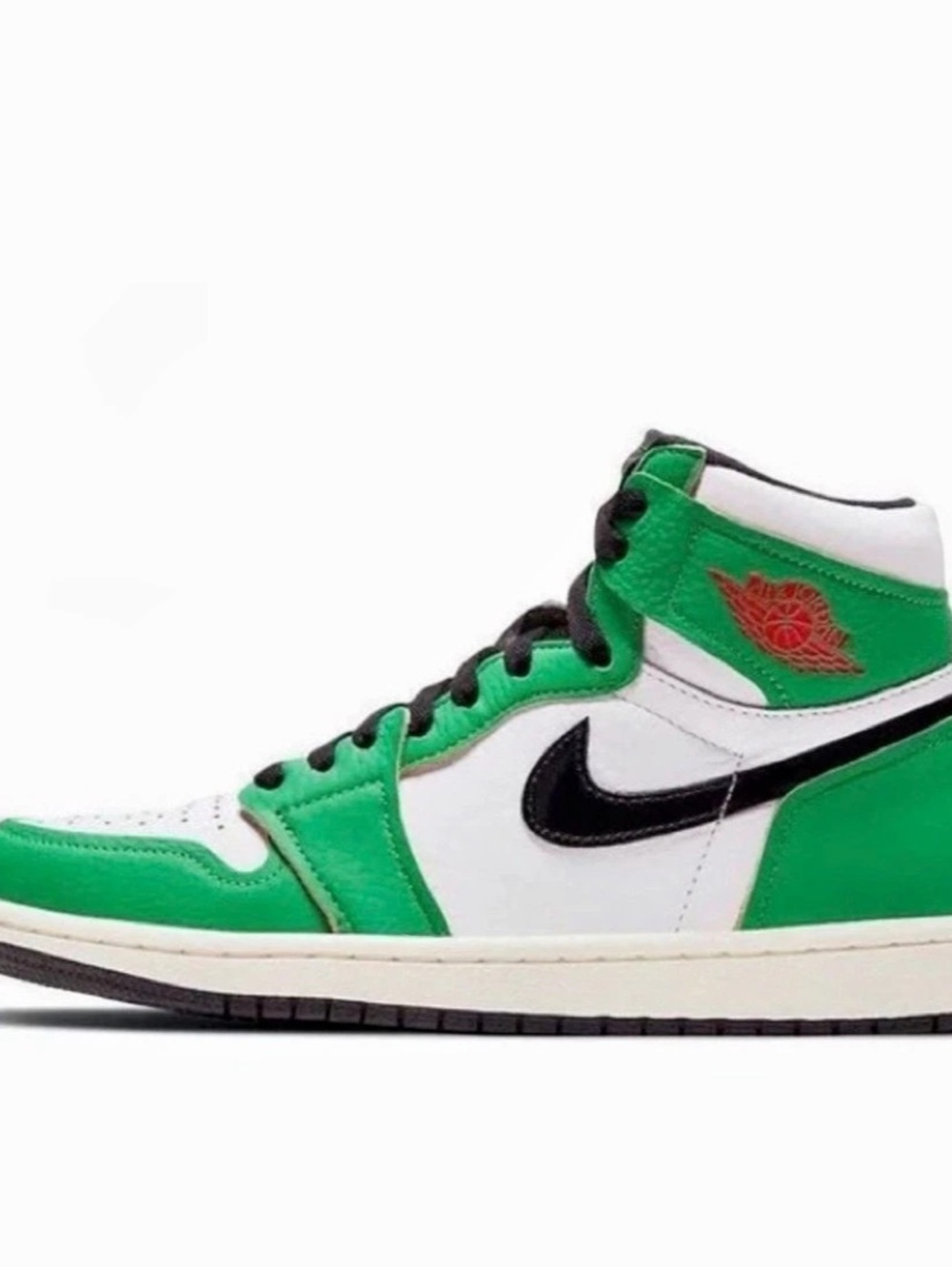 Nike Air Jordan 1 Retro High OG 'Lucky Green' Sneakers Green & White